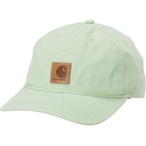 Carhartt G Force‎ Canvas 6 panel Hat Logo Soft Green Adjustable Strapback NWT